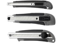 Snijmes Westcott professional 9mm met schuifsluiting grijs/zwart