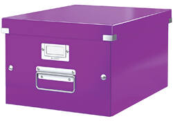Opbergbox Leitz WOW Click & Store 281x200x370mm paars