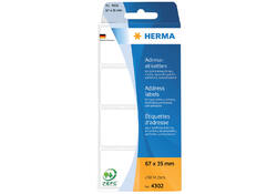 Etiket HERMA adres 4302 67x35mm 250stuks zig-zag