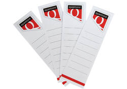 Rugetiket Quantore breed 60x290mm zelfklevend wit
