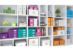 Opbergbox Leitz WOW Click & Store 281x200x370mm paars