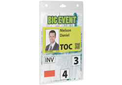 Badge Durable voor evenementen A6 zonder koord
