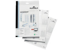 Badgekaart Durable 1420 bedrukbaar A6 80stuks