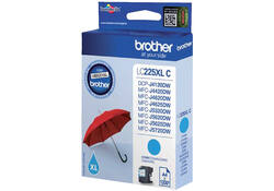 Inktcartridge Brother LC-225XLC blauw