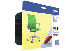 Inktcartridge Brother LC-229XLVALBP zwart + 3 kleuren