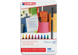 Fineliner edding 1200 fijn assorti blik à 10 stuks