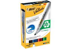 Viltstift Bic Velleda 1751 whiteboard schuin large zwart