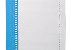 Ruiterstrook Elba Nr 0 297x6mm verticaal blauw