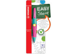 Vulpotlood STABILO Easyergo HB 1.4mm linkshandig turquose/neon roze blister à 1 stuk