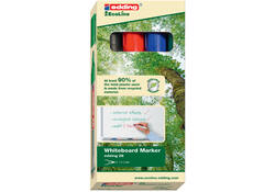 Viltstift edding 28 whiteboard Ecoline rond 1.5-3mm assorti set à 4 stuks