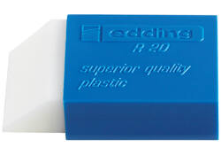 Gum edding R20 45x24x10mm met blauwe houder kunststof wit