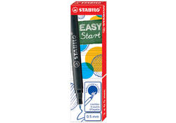 Rollerpenvulling STABILO Easyoriginal medium blauw doosje à 3 stuks