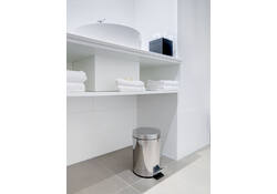 Afvalbak pedaalemmer RVS rond 20 liter
