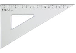 Driehoek Aristo 23620 200mm 30/60graden transparant