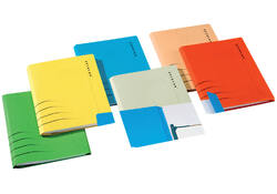 Combimap Secolor folio 1 klep recycled 250gr blauw
