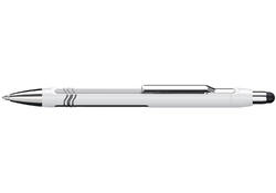 Balpen Schneider stylus Epsilon Touch extra breed wit/zilver