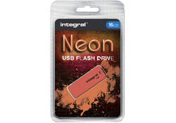 USB-stick 2.0 Integral 16Gb neon oranje