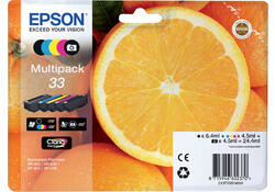 Inktcartridge Epson 33 T3337 2x zwart + 3 kleuren