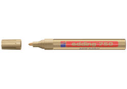 Viltstift edding 750 lakmarker rond 2-4mm goud