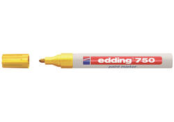 Viltstift edding 750 lakmarker rond 2-4mm geel