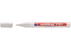 Viltstift edding 751 lakmarker rond 1-2mm wit