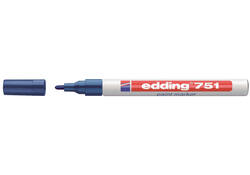 Viltstift edding 751 lakmarker rond 1-2mm blauw