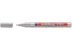 Viltstift edding 751 lakmarker rond 1-2mm zilver