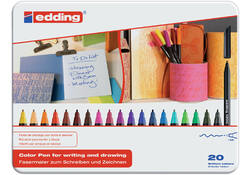 Fineliner edding 1200 fijn assorti blik à 20 stuks