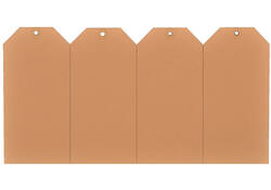 Label karton nr5 200gr 55x110mm chamois 1000stuks