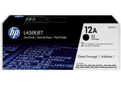Tonercartridge HP Q2612AD 12A zwart 2x