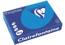 Kopieerpapier Trophee A4 80gr caribien blauw 500vel