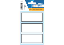 Etiket HERMA 5711 36x80mm schrift grijs kader 18stuks
