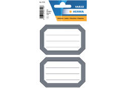 Etiket HERMA 5719 82x55mm schrift grijze rand 12stuks