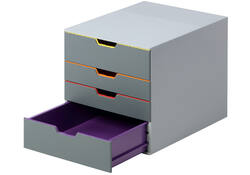 Ladenbox Durable Varicolor 4 laden grijs
