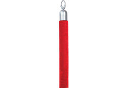Afzetkoord Securit 150cm rood met chroome knop