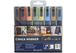 Krijtstift Securit SMA-510 schuin ass 2-6mm blister à 8st