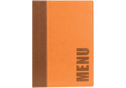 Menukaart Securit Trendy A5 1 x 2 tassen bruin