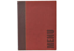 Menukaart Securit Trendy A5 1 x 2 tassen wijnrood