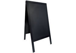 Stoepbord Securit 70x125x4cm zwart hout