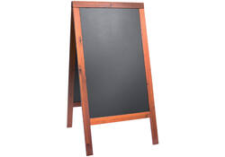 Stoepbord Securit 70x125x4cm mahonie hout