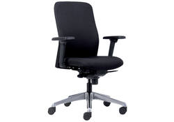 Bureaustoel Euroseats Milano synchroom zwart