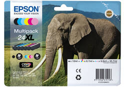 Inktcartridge Epson 24XL T2438 zwart + 5 kleuren