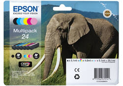Inktcartridge Epson 24 T2428 foto HD zwart + 5 kleuren