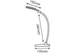Bureaulamp Hansa ledlamp Twist zwart