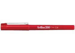 Fineliner Artline 200 rond fijn rood