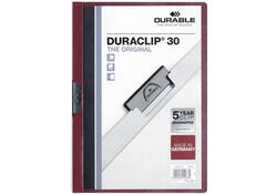 Klemmap Durable Duraclip A4 3mm 30 vellen aubergine