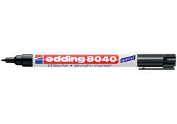 Viltstift edding 8040 wasgoed rond 1mm zwart