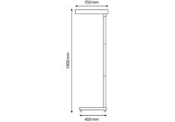 Vloerlamp Hansa led Maxlight aluminium