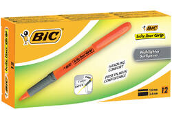 Markeerstift Bic brite liner grip oranje