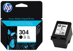 Inktcartridge HP N9K06AE 304 zwart
